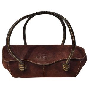 Tod's Brown Suede Shoulder Bag